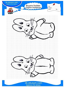 Çocuklar İçin Max ve Ruby Boyama Sayfaları 